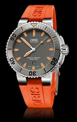 Oris Aquis Date 43 Stainless Steel / Grey / Rubber