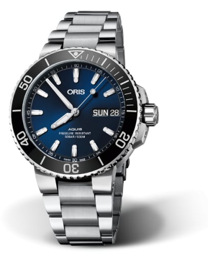 Oris Aquis Big Day Date 45.5 Stainless Steel / Blue / Bracelet