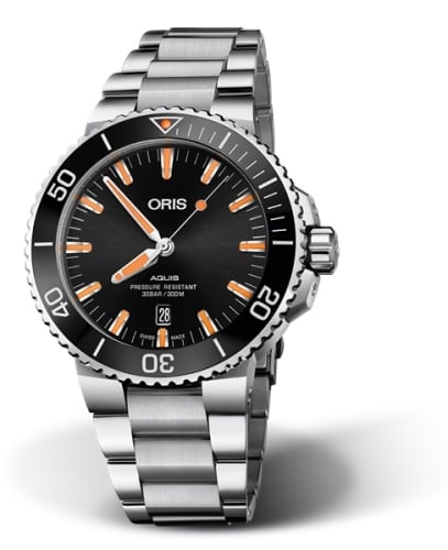 Oris Aquis Date 43.5 Stainless Steel / Black / Bracelet