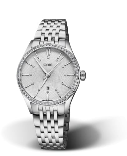 Oris Artelier Date Diamonds 33 Stainless Steel - Diamond / Silver / Bracelet