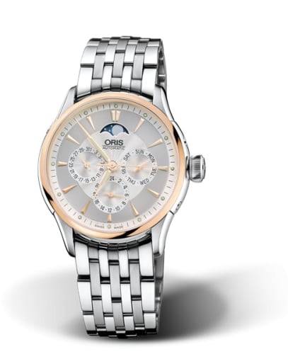 Oris Artelier Complication 35 Stainless Steel - Rose Gold / Silver / Bracelet