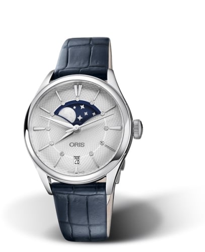 Oris Artelier Grande Lune Date 36 Stainless Steel / Silver