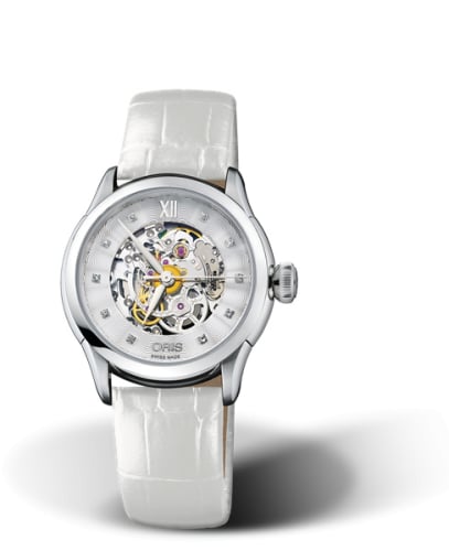 Oris Artelier Skeleton 31 Diamonds Stainless Steel