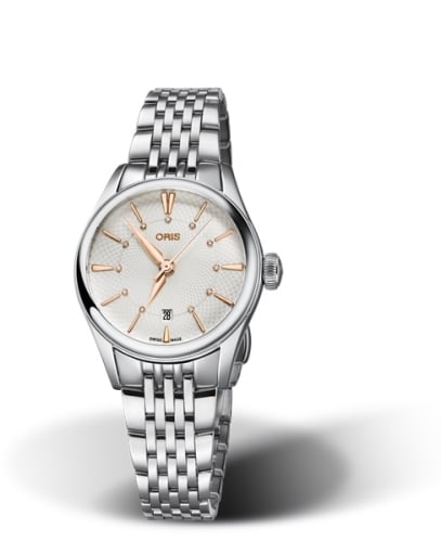 Oris Artelier Date Diamonds 28 Stainless Steel / Silver / Bracelet