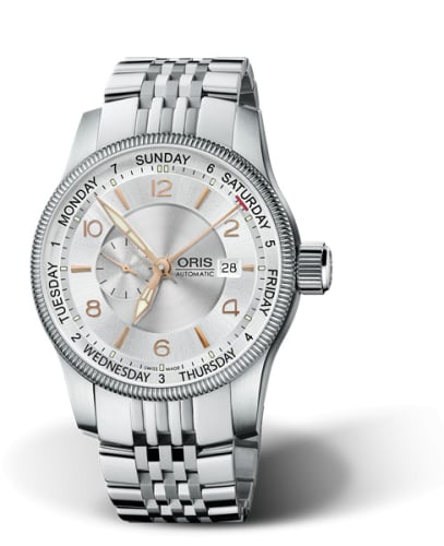 Oris Big Crown Small Second Pointer Day Stainless Steel / Silver / Bracelet