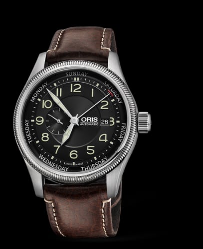 Oris Big Crown Small Second Pointer Day Stainless Steel / Black