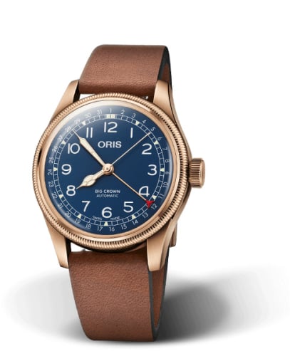 Oris Big Crown Original Pointer Date 40 Bronze / Blue
