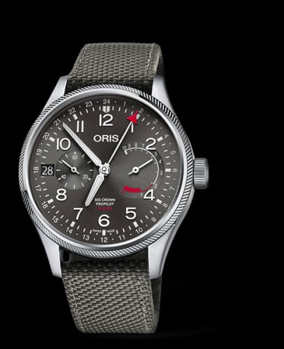 Oris Big Crown ProPilot Calibre 114 Stainless Steel / Grey / Textile
