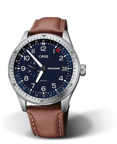 Oris Big Crown ProPilot Timer GMT Stainless Steel / Blue / Pilatus
