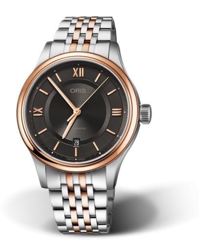 Oris Classic Date 42 Stainless Steel - Rose Gold / Grey / Bracelet