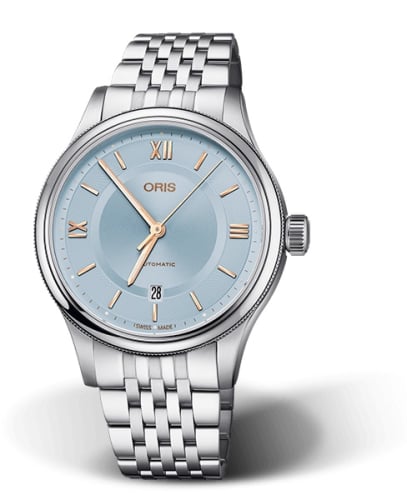 Oris Classic Date 42 Stainless Steel / Ice Blue / Bracelet
