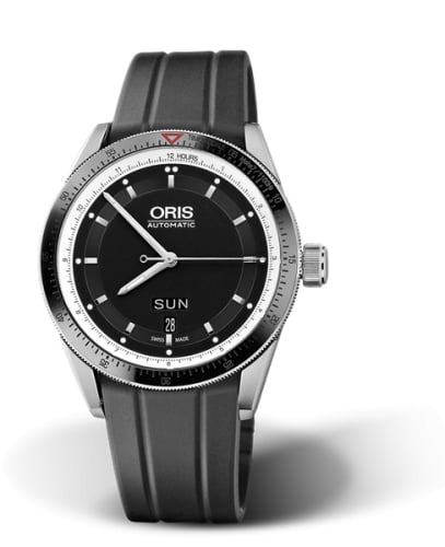 Oris Artix GT Day Date Stainless Steel - Ceramic / Black / Rubber
