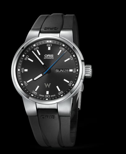 Oris Williams Day Date 42 Stainless Steel / Black / Rubber