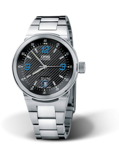 Oris WilliamsF1 Team Day Date 40.5 Stainless Steel / Black - Blue / Bracelet