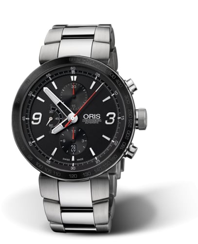 Oris TT1 Chronograph Stainless Steel - Ceramic / Black / Bracelet