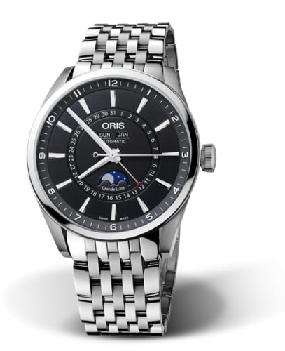 Oris Artix Complication Stainless Steel / Black / Bracelet