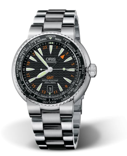Oris Divers GMT Date Stainless Steel / Black / Bracelet