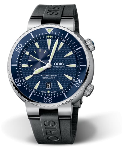 Oris Divers Small Second - Date Stainless Steel / Blue / Rubber