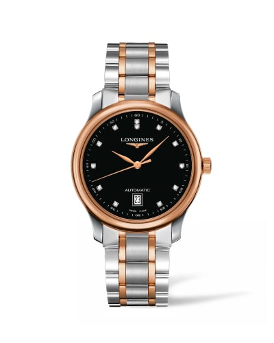 Longines Master Collection Date 38.5 Two Tone Rose / Black