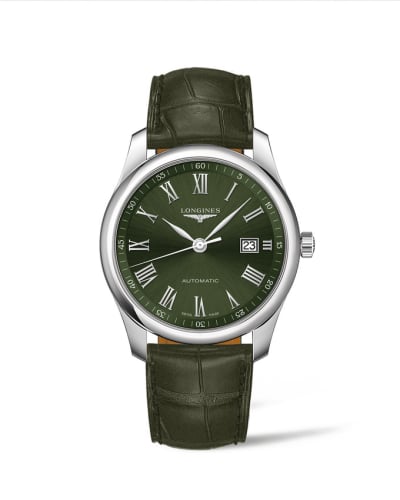 Longines Master Collection 40 Date Stainless Steel / Green - Roman