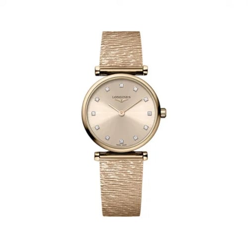 Longines La Grande Classique Quartz 24 Red Gold / Pink - Diamond / Bracelet