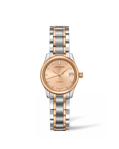 Longines Master Collection Date 25.5 Stainless Steel - Pink Gold / Bronze / Bracelet