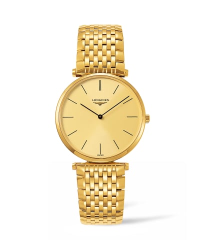 Longines La Grandes Classique Quartz 36 PVD / Champagne / Bracelet