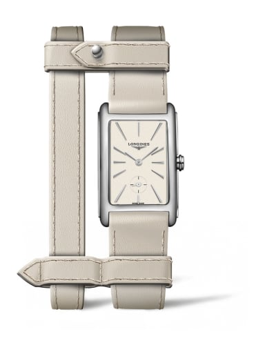 Longines DolceVita 23 Quartz Stainless Steel / Beige / Yvy Leather