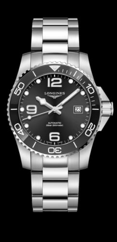 Longines HydroConquest 41 Automatic Stainless Steel / Ceramic / Black / Bracelet