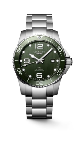 Longines HydroConquest 41 Automatic Stainless Steel / Ceramic / Green / Bracelet