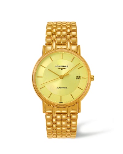 Longines Presence 38.5 Automatic PVD Gold / Champagne / Bracelet