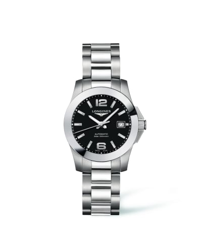 Longines Conquest 29.5 Automatic Stainless Steel Black