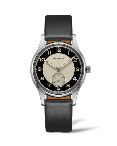 Longines Heritage 38.5 Small Seconds Tuxedo / Bull's Eye