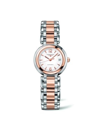 Longines PrimaLuna Automatic 26.5 Two Tone Pink Arabic