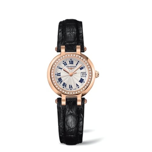 Longines PrimaLuna Quartz 26.5 Pink Gold / Diamond / Silver - Roman