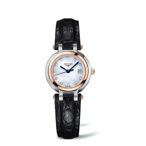 Longines PrimaLuna Quartz 26.5 Stainless Steel / Pink Gold / MOP