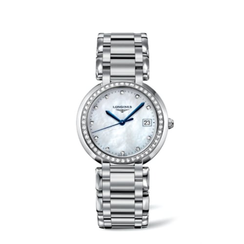 Longines PrimaLuna Quartz 34 Stainless Steel / Diamond / MOP / Bracelet