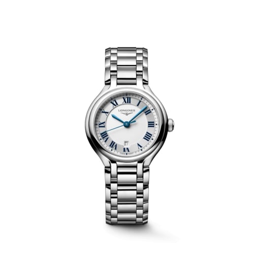 Longines PrimaLuna 30 Stainless Steel / Silver - Roman / Bracelet