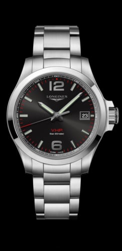 Longines Conquest V.H.P. 41 Stainless Steel / Black / Bracelet