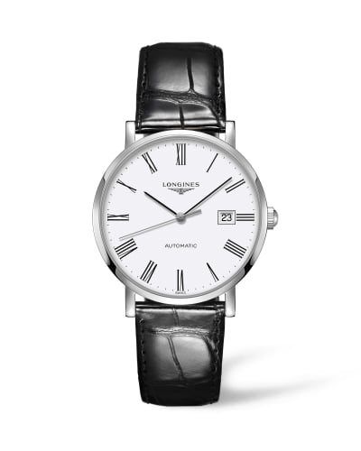 Longines Elegant Collection Automatic 39 Stainless Steel / White / Strap