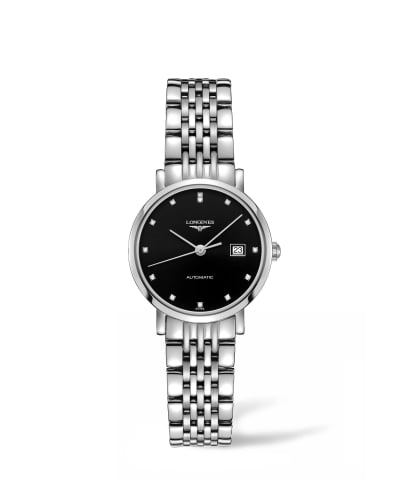 Longines Elegant Collection Automatic 29 Stainless Steel / Black / Bracelet