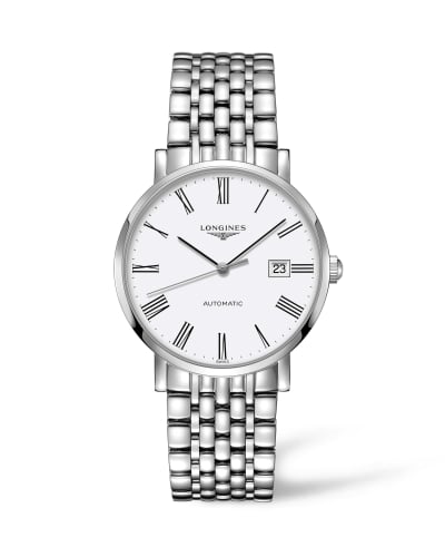 Longines Elegant Collection Automatic 39 Stainless Steel / White / Bracelet