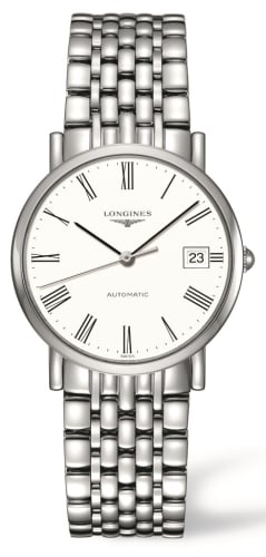 Longines Elegant Collection 34.5 Automatic Stainless Steel / White / Bracelet