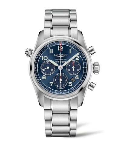 Longines Spirit Chronograph 42 Blue / Bracelet