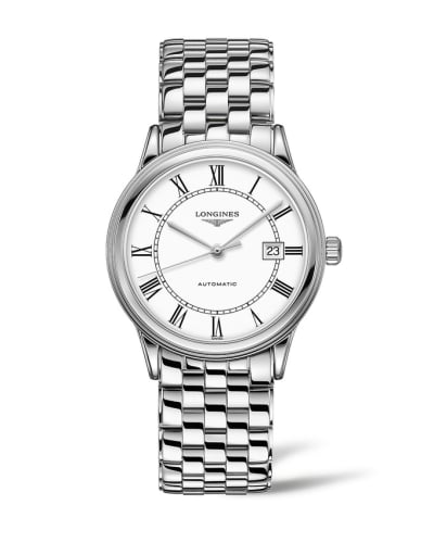 Longines Flagship 40 Stainless Steel / White - Roman / Bracelet