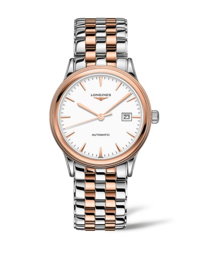 Longines Flagship 40 Stainless Steel - Pink Gold / White / Bracelet