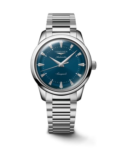 Longines Conquest Heritage 40 Stainless Steel / Blue / Bracelet