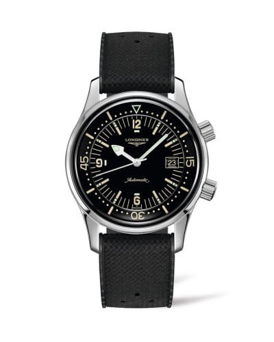 Longines Legend Diver Date Stainless Steel / Black / Rubber