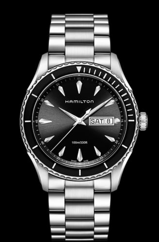 Hamilton Jazzmaster Seaview Day-Date Quartz 42 Stainless Steel / Black / Bracelet