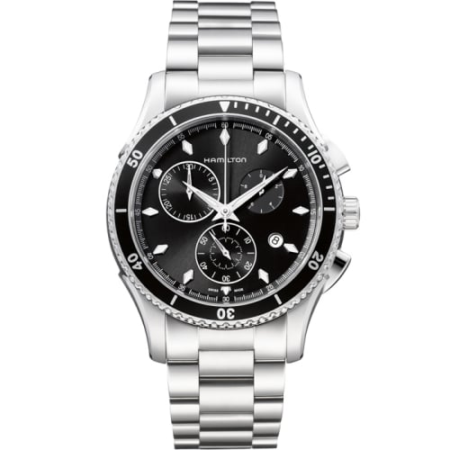 Hamilton Jazzmaster Seaview Chrono Quartz 44 Stainless Steel / Black / Bracelet
